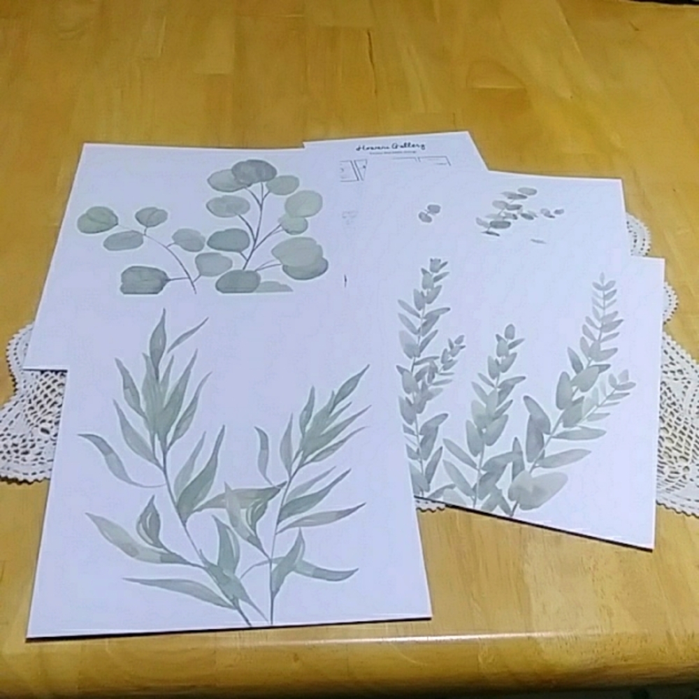 Unframed eucalyptus Prints, high grade UV coating